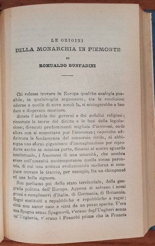 GLI ALBORI DELLA VITA ITALIANA Conferenze tenute a Firenze 1890 …
