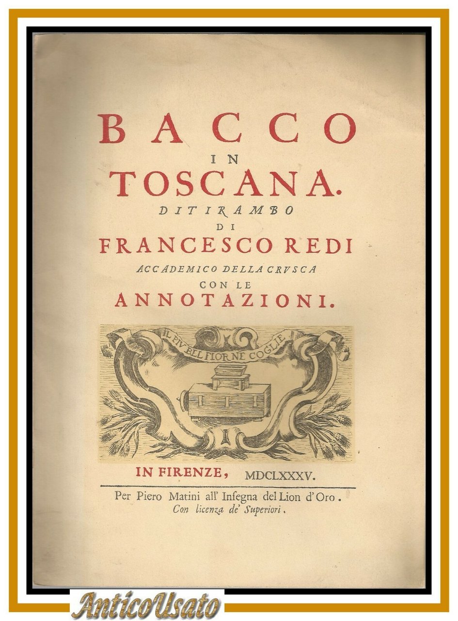 GLI ANTINORI E IL VINO bacco in Toscana libretto pubblicitario …
