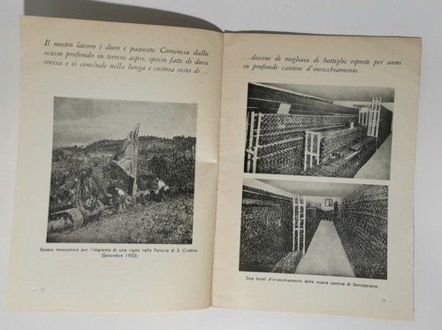 GLI ANTINORI E IL VINO bacco in Toscana libretto pubblicitario …