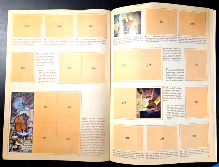 GLI ARISTOGATTI Album con 32 figurine Panini 1980 Walt Disney …