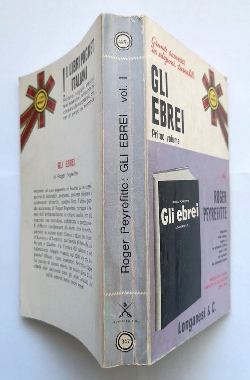 GLI EBREI di Roger Peyrefitte 2 volumi 1972 Longanesi Libro …