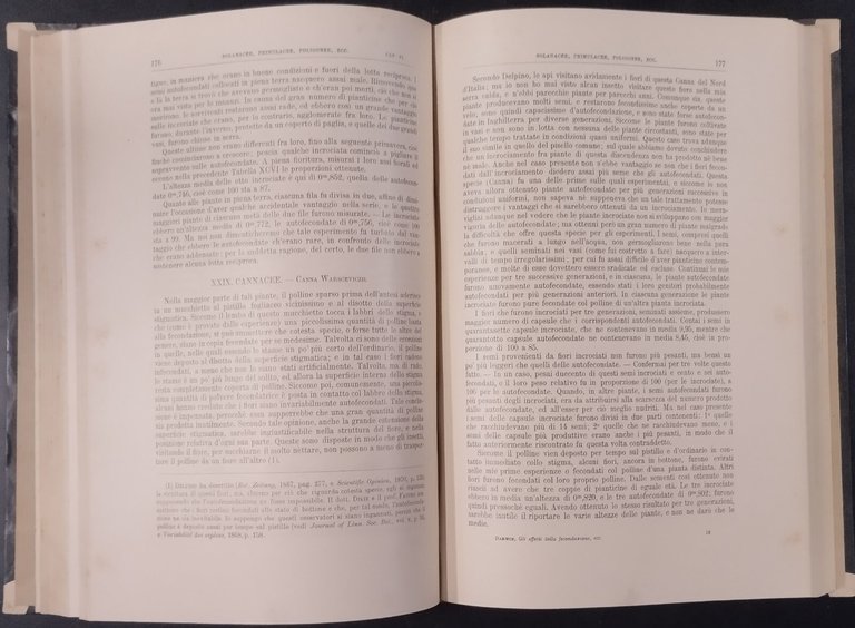 GLI EFFETTI DELLA FECONDAZIONE INCROCIATA E PROPRIA di C Darwin …