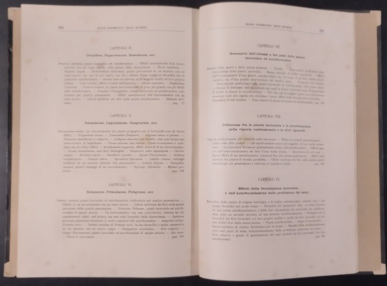 GLI EFFETTI DELLA FECONDAZIONE INCROCIATA E PROPRIA di C Darwin …