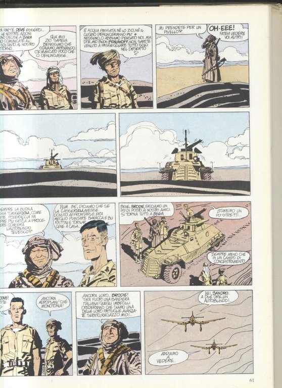 GLI SCORPIONI DEL DESERTO di Ugo Pratt 1989 Rizzoli libro …