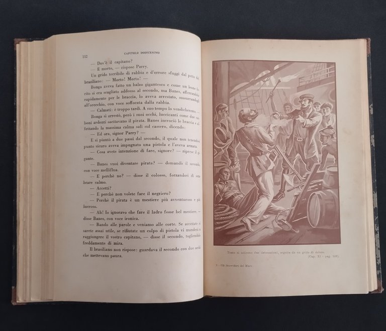GLI SCORRIDORI DEL MARE di Emilio Salgari 1929 Vallardi Libro …