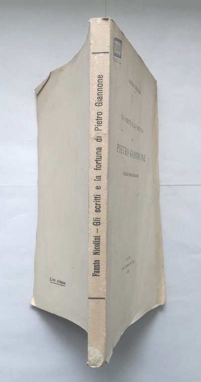 GLI SCRITTI E LA FORTUNA DI PIETRO GIANNONE Fausto Nicolini …