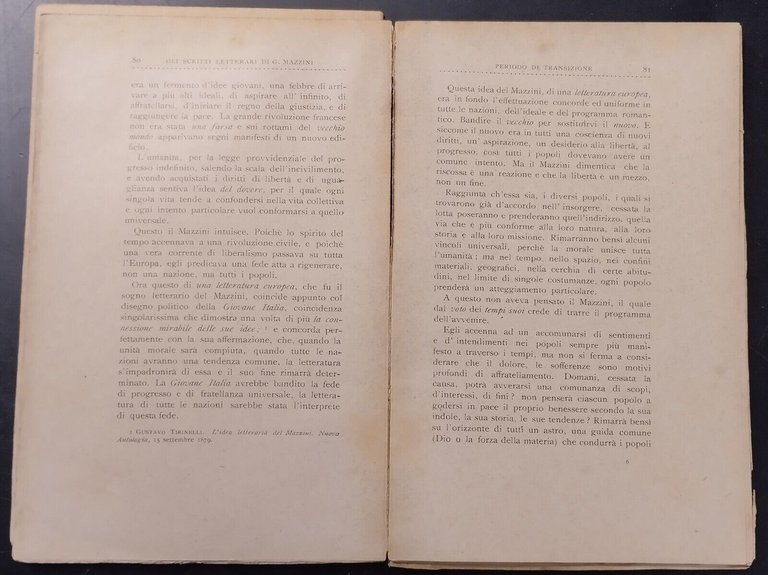 GLI SCRITTI LETTERARI DI GIUSEPPE MAZZINI Nada Peretti 1904 Nazionale …