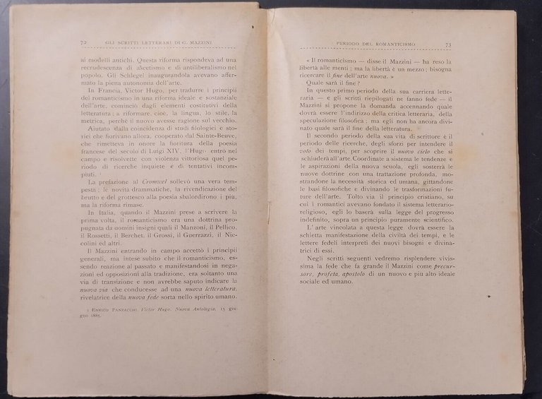 GLI SCRITTI LETTERARI DI GIUSEPPE MAZZINI Nada Peretti 1904 Nazionale …