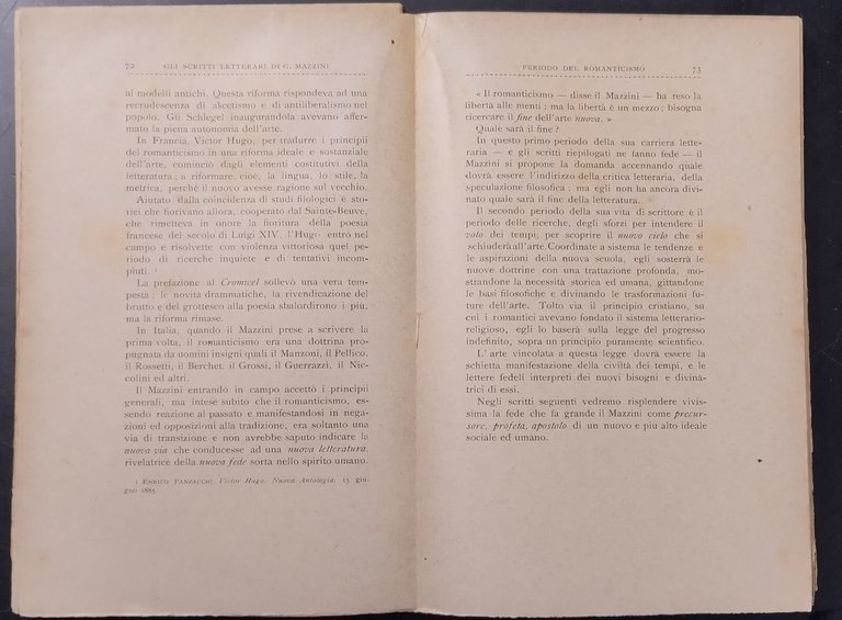 GLI SCRITTI LETTERARI DI GIUSEPPE MAZZINI Nada Peretti 1904 Nazionale … | Immagine Gallery 6