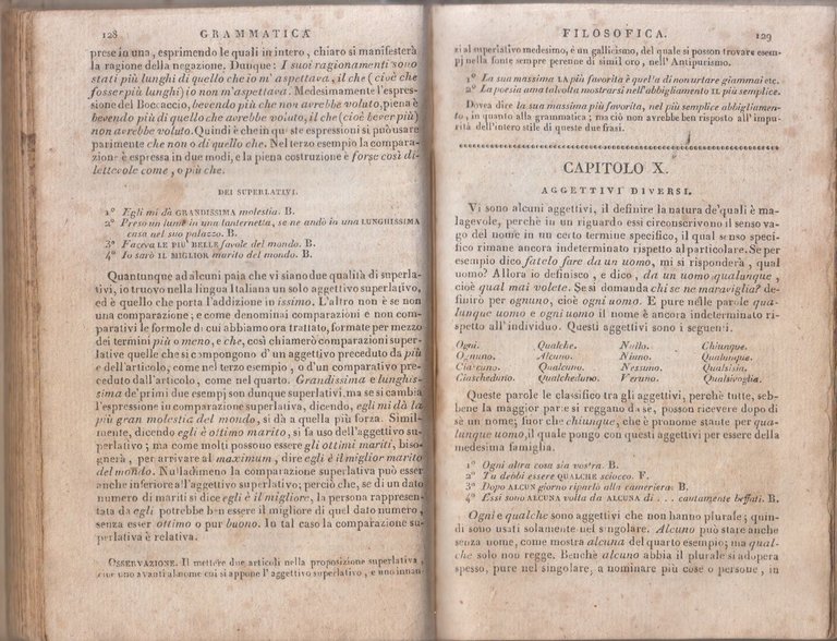 GRAMMATICA FILOSOFICA DELLA LINGUA ITALIANA di Angelo Cerutti 1831 Libro … | Immagine Gallery 2
