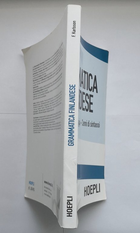 GRAMMATICA FINLANDESE di Fred Karlsson 2018 Hoepli Libro Fonologia Morfologia