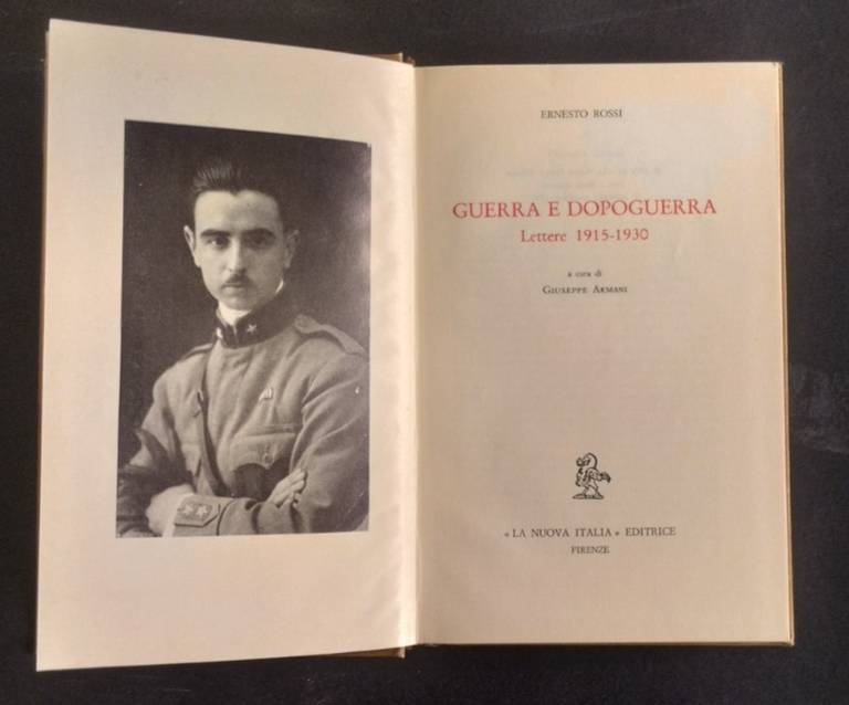 GUERRA E DOPOGUERRA LETTERE 1915 1930 di Ernesto Rossi 1978 …
