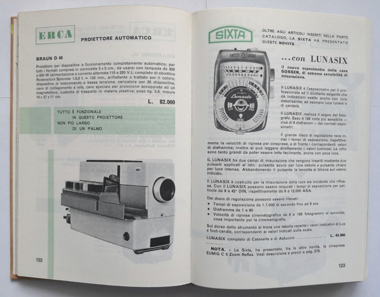 GUIDA FOTOGRAFICA VASARI 1962 Mondadori catalogo selettivo cine foto libro