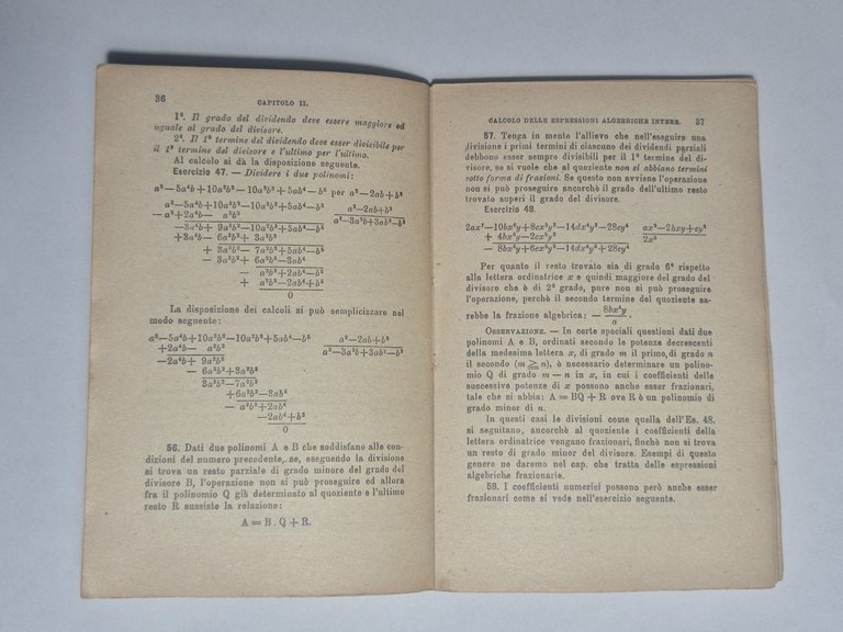 GUIDA RISOLUZIONE DEGLI ESERCIZI ALGEBRA di A Martini Zuccagni 1933 … | Immagine Gallery 7