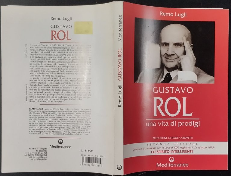 GUSTAVO ROL UNA VITA DI PRODIGI Remo Lugli 1995 Mediterranee …