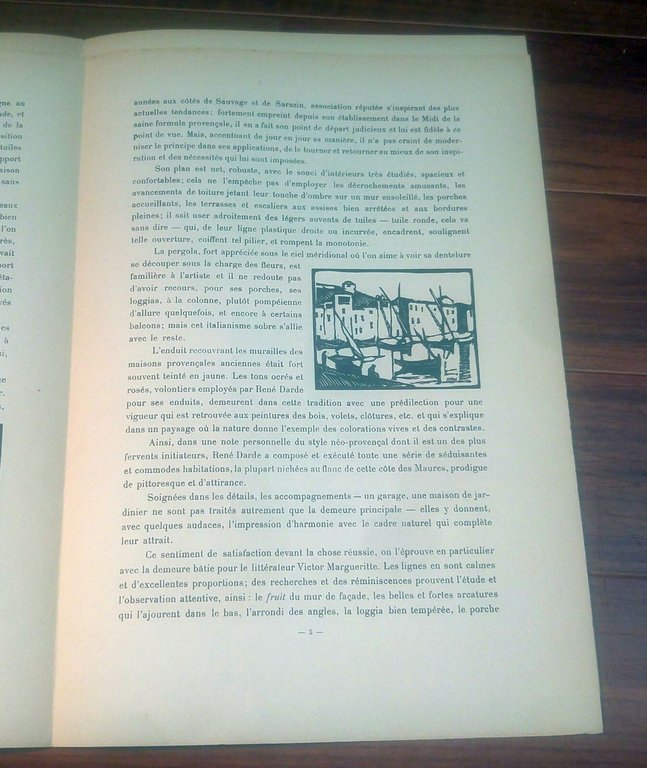 HABITATION PROVENCALE di Renè Darde 1927? MASSIN 6 BOIS ORIGINAUX …