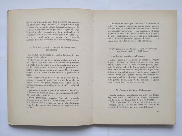 HATHA YOGA di Wallace Slater libro anni '70 Edizioni Mediterranee