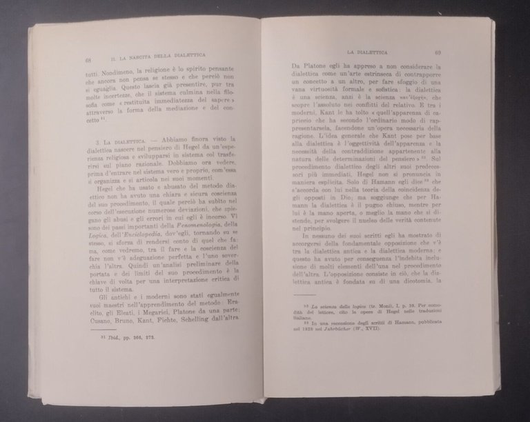 HEGEL di Guido De Ruggero 1972 Laterza Libro storia della …