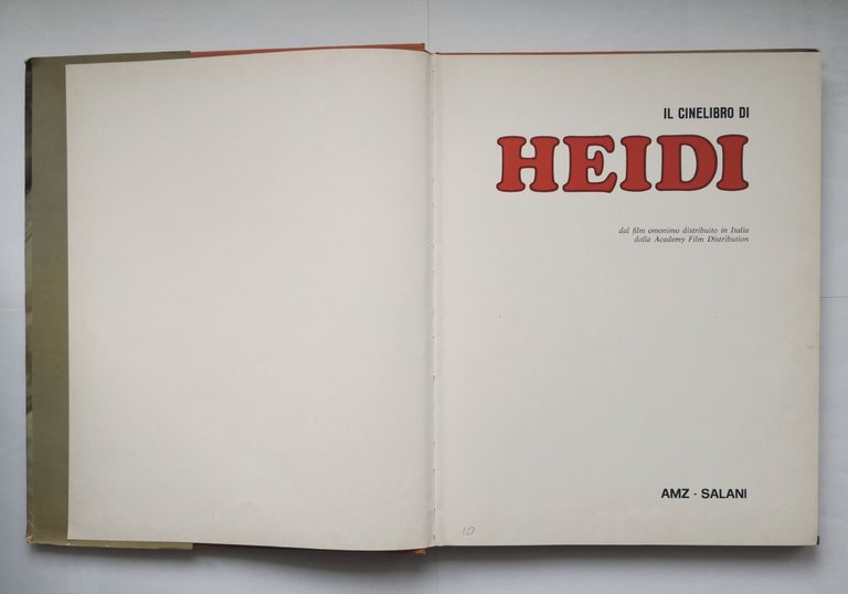 HEIDI il cinelibro regia di Werner Jacobs 1978 AMZ Salani …
