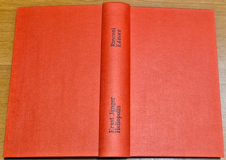 HELIOPOLIS di Ernst Junger 1972 Rusconi I edizione settembre Libro …