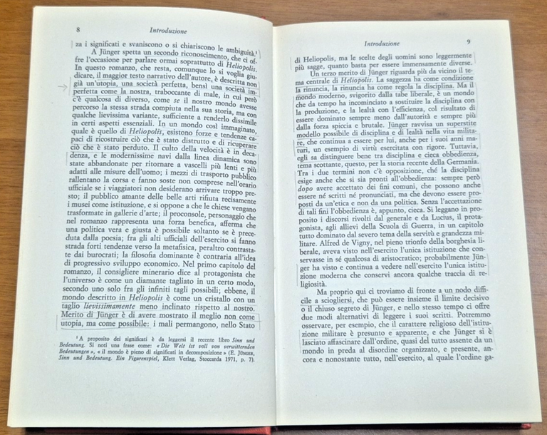 HELIOPOLIS di Ernst Junger 1972 Rusconi I edizione settembre Libro …