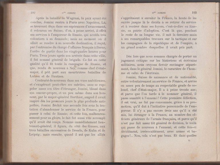 HISTORIENS ET ECRIVAINS MILITAIRES FRANCAIS DU XIX SIECLE di Lacroix …
