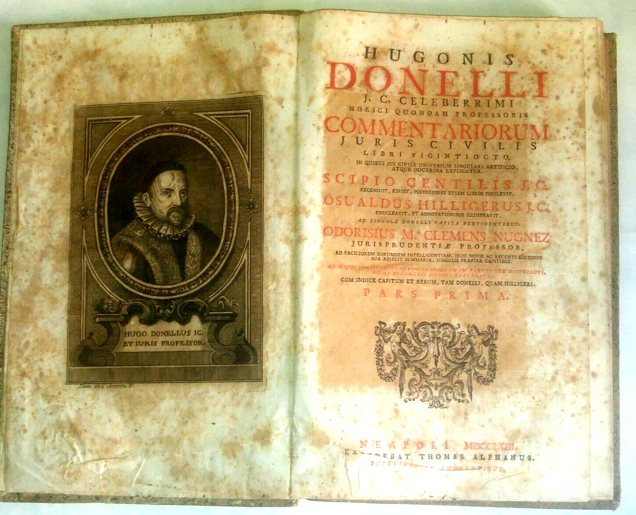 HUGONIS DONELLI COMMENTARIORUM JURIS CIVILIS + COMMENTARII ABSOLUTISSIMI 1762