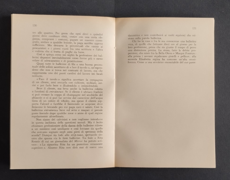 I BALLERINI di Giorgio Bocca 1960 Vallecchi Libro il bersaglio