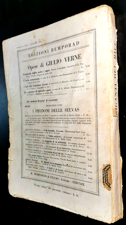 I BRIGANTI DEL RIFF di Emilio Salgari 1928 Bemporad libro … | Immagine Gallery 2