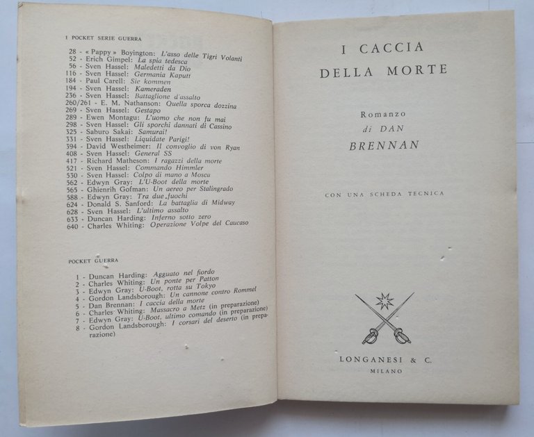 I CACCIA DELLA MORTE di Dan Brennan 1978 Longanesi Libro …