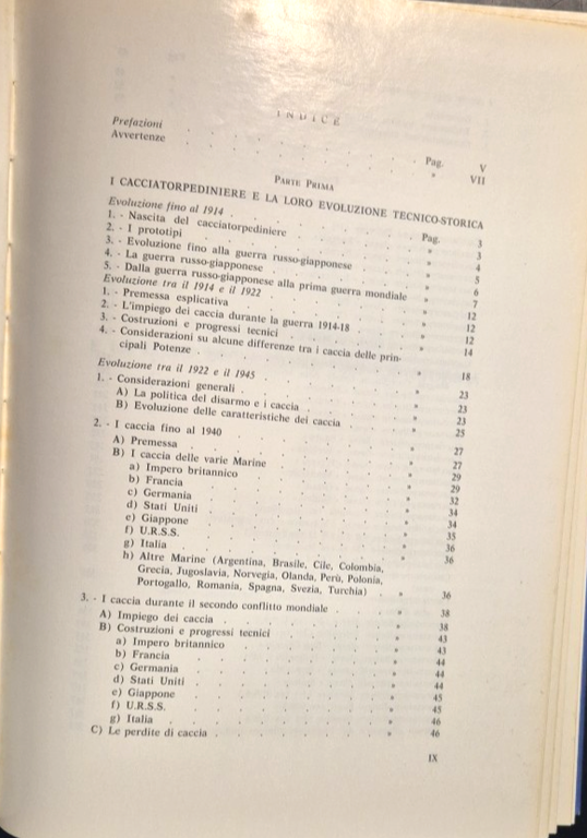 I CACCIATORPEDINIERE ITALIANI Ufficio storico della Marina militare 1971 Libro