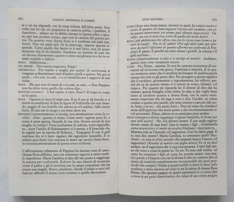 I CAPOLAVORI DI EDUARDO De Filippo volume II 1973 Einaudi …