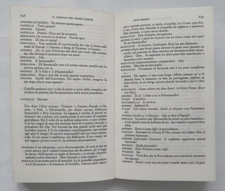 I CAPOLAVORI DI EDUARDO De Filippo volume II 1973 Einaudi …