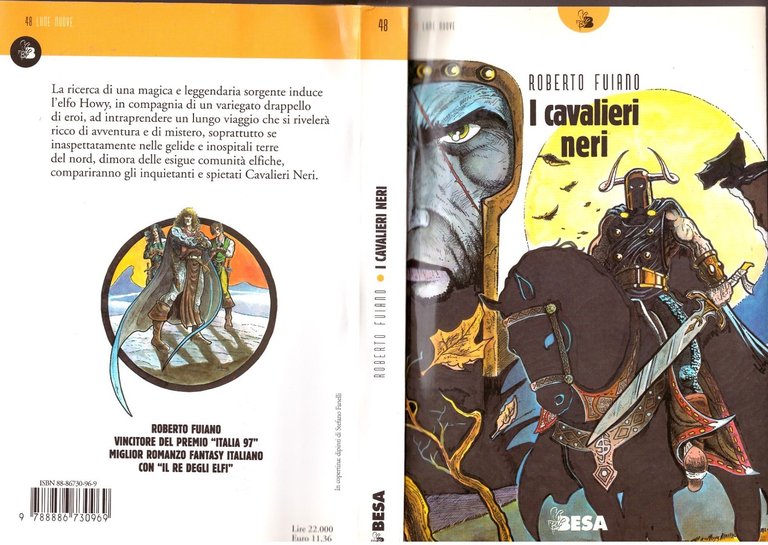 I CAVALIERI NERI di Roberto Fuiano 2000 Besa libro fantasy …