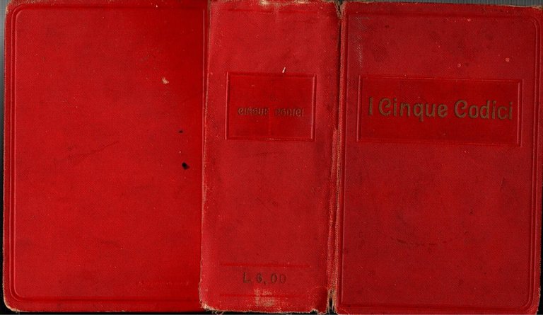 I CINQUE CODICI anni 20 Bietti Reggiani Libro civile commercio …