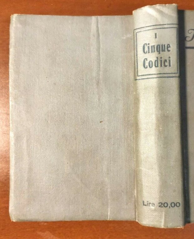 I CINQUE CODICI con le disposizioni modificatrici 1922 Libro Diritto …