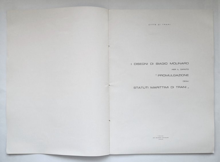 I DISEGNI DI BIAGIO MOLINARO Per il Dipinto Statuti Marittimi …