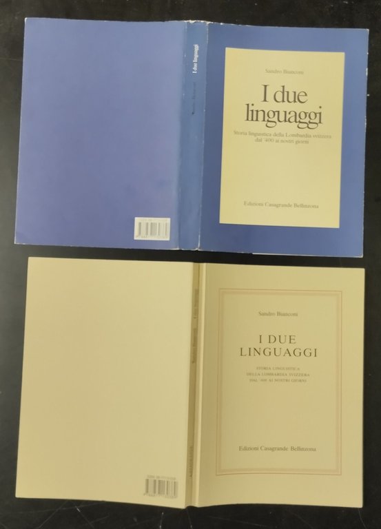 I DUE LINGUAGGI di Sandro Bianconi 1989 Libro linguistica Lombardia …