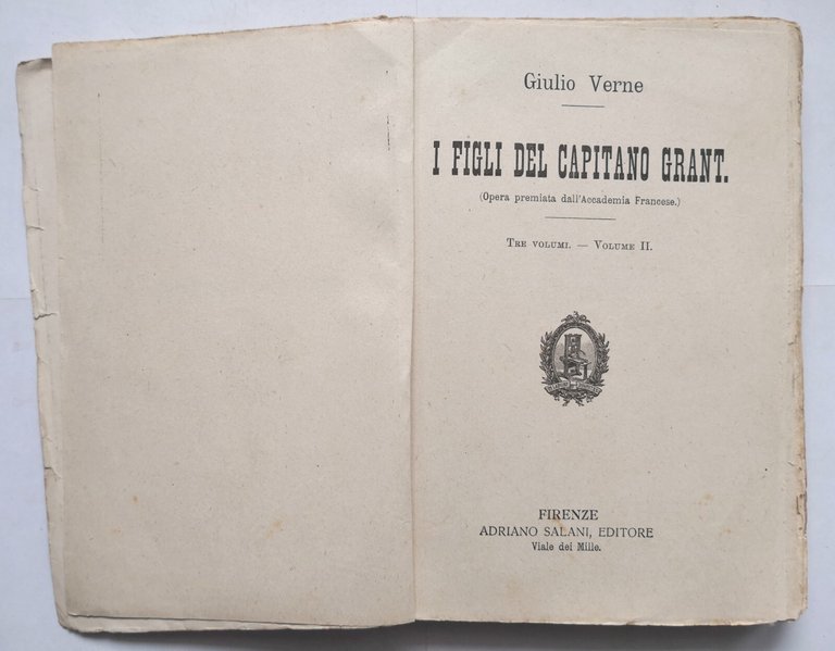 I FIGLI DEL CAPITANO GRANT di Giulio Verne volume 2 …