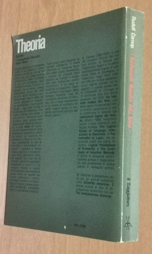 I FONDAMENTI FILOSOFICI DELLA FISICA di Rudolf Carnap 1971 Il …
