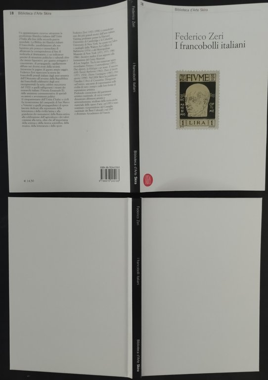 I FRANCOBOLLI ITALIANI di Federico Zeri 2006 Skira Libro filatelia