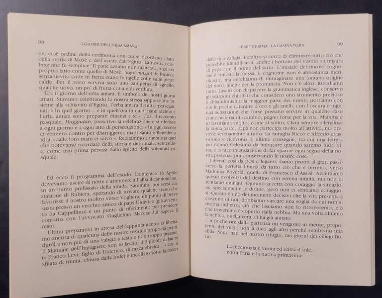 I GIORNI DELL’ERBA AMARA di Franco Levi 1990 Marietti Libro …
