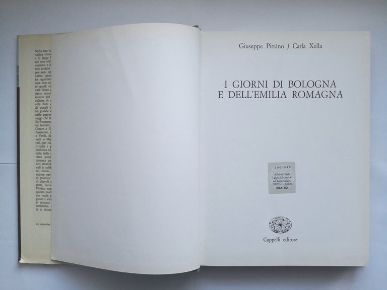 I GIORNI DI BOLOGNA E DELL'EMILIA ROMAGNA di Pittano e …