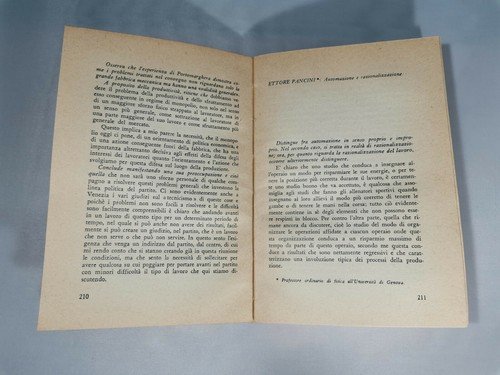 I LAVORATORI E IL PROGRESSO TECNICO 1956 Editori Riuniti Atti …