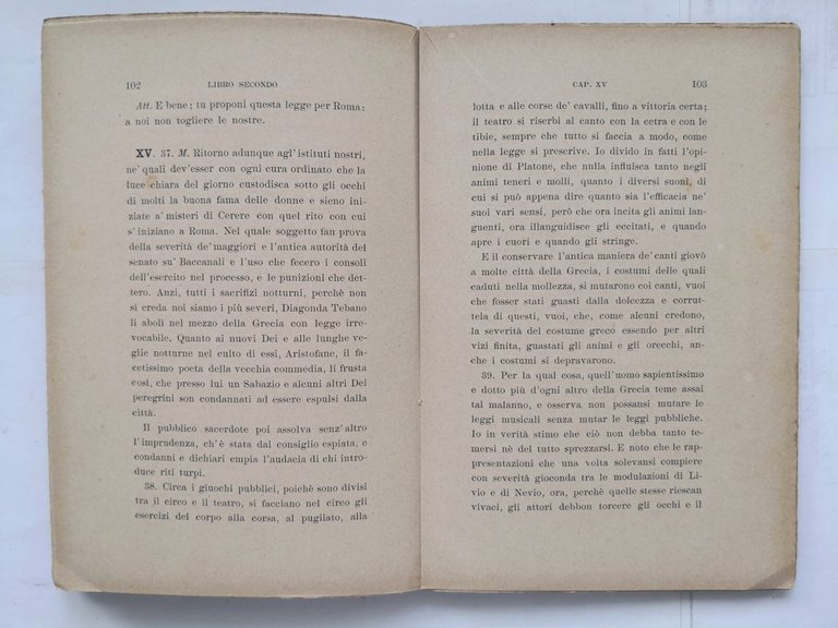 I LIBRI DELLE LEGGI di Marco Tullio Cicerone 1900 Vecchi …