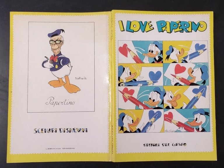 I LOVE PAPERINO SCENARI DISNEYANI 1984 Editori Del Grifo LIbro …