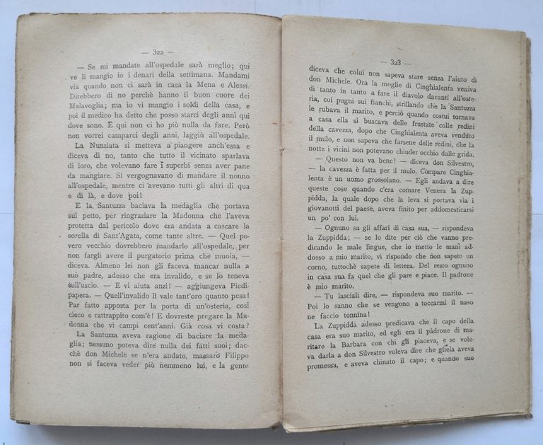 I MALAVOGLIA romanzo di Giovanni Verga 1920 Treves 12 migliaio …