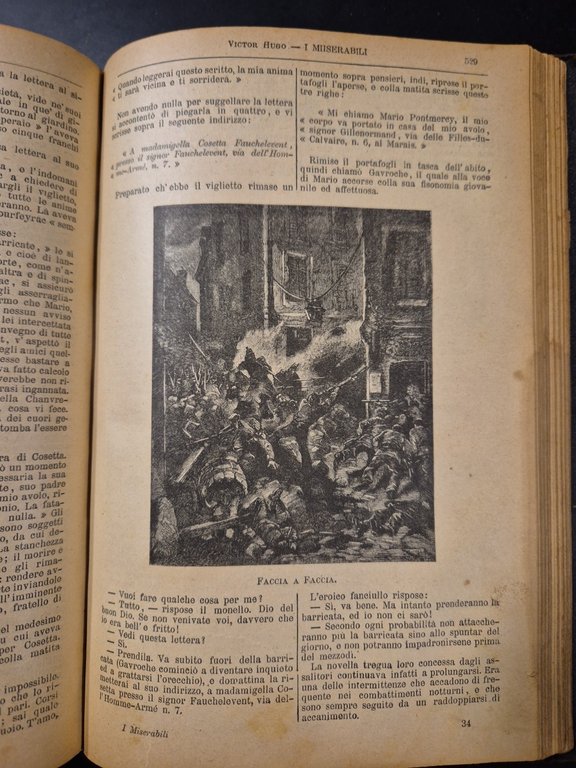 I MISERABILI di Victor Hugo 1896 Tommasi Libro Antico illustrato …