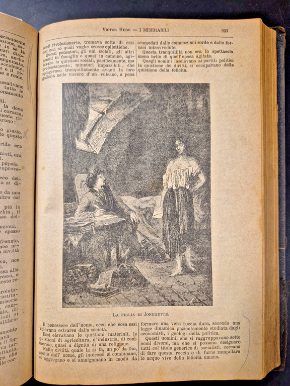 I MISERABILI di Victor Hugo 1896 Tommasi Libro Antico illustrato …