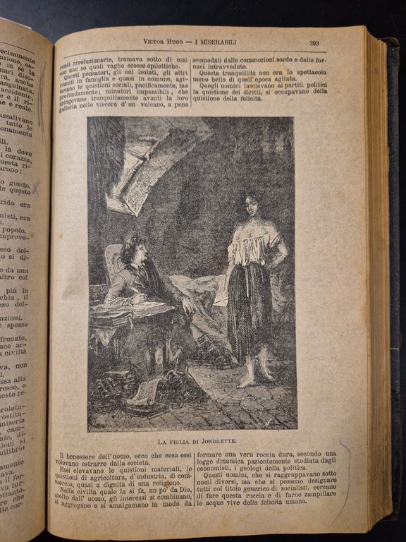 I MISERABILI di Victor Hugo 1896 Tommasi Libro Antico illustrato …